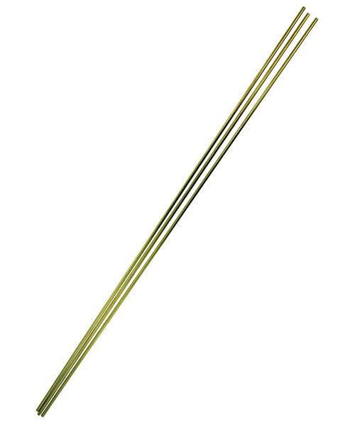 BRWR12 = BRASS ROUND ROD 12'' .081'' diameter 3pcs per pack