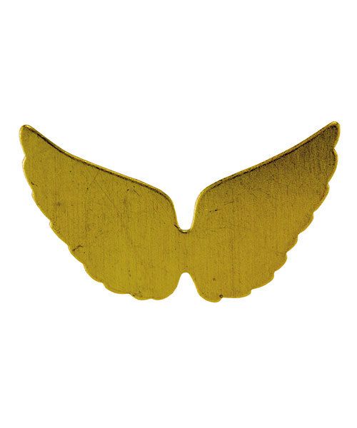 MSBR59324 = BRASS SHAPE - ANGEL WINGS  24ga (Pkg of 6)