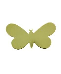 MSBR54424 = BRASS SHAPE - BUTTERFLY 1-5/16 x 11/16''  24ga (Pkg of 6)