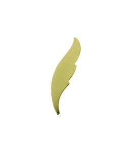 MSBR57024 = BRASS SHAPE - FEATHER 24ga (Pkg of 6)