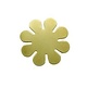 MSBR40524 = BRASS SHAPE - FLOWER 15/16''  24ga (Pkg of 6)