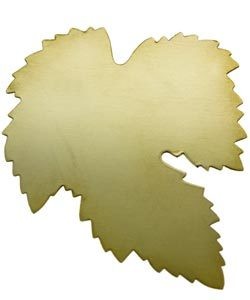 MSBR55324 = BRASS SHAPE - LEAF 52 x 43mm  24ga (Pkg of 6)