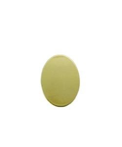 MSBR20824 = BRASS SHAPE - OVAL 18mm x 13mm  24ga (Pkg of 6)