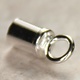 500S-23 = Chain End Cap 3.2mm ID with Ring Sterling Silver (Pkg of 6)