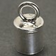 500S-24 = Chain End Cap 4.0mm ID with Ring Sterling Silver (Pkg of 4)