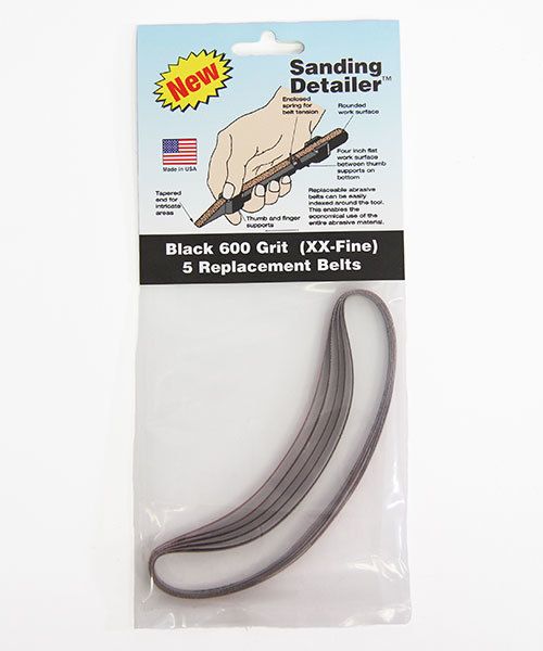 ST2310 = Sanding Detailer Replacement belts 600 Grit pkg of 5