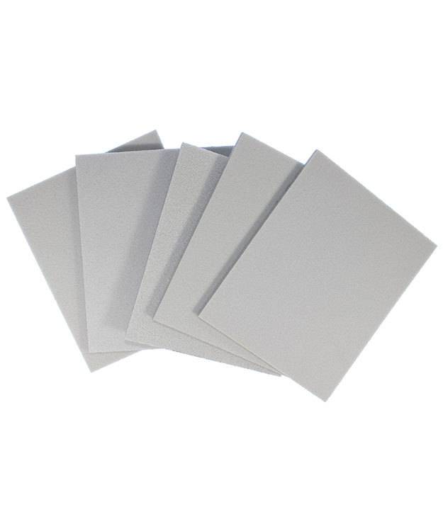 EM6000 = Sanding Sponges, Foam Rubber/Aluminum Oxide (5 Grits)