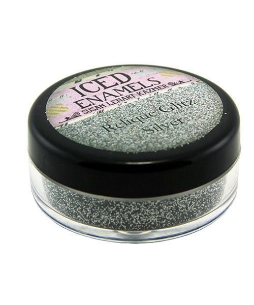 CE91051 = Iced Enamels Relique Glitz, Silver 15ml