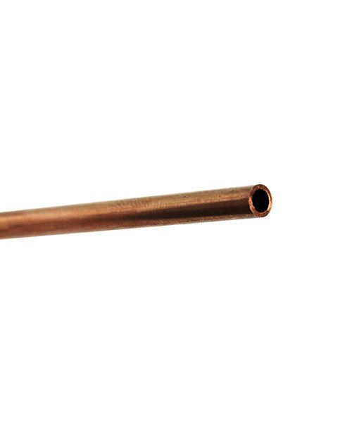 CRT12 = Round Copper Tubing 12'' long x  .14'' OD Heavy Wall (Pkg of 4)