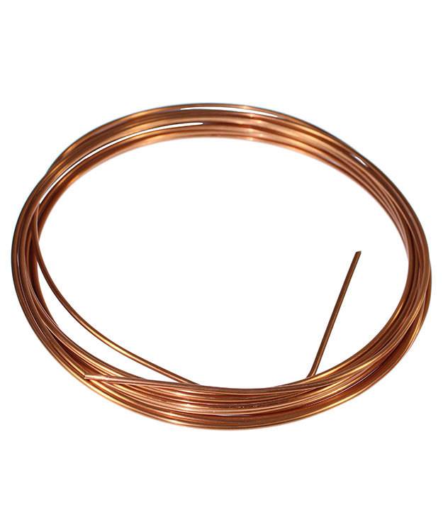 CRW08 = Copper Round Wire 8 Gauge / 3.20 mm  (By the Foot)