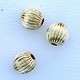 ABF-C05 = Corrugated Round Bead Gold Filled 5mm (Pkg of 5)