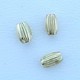 ABF-OC1 = Corrugated Oval Bead Gold Filled 3 x 4.5mm (Pkg of 5)