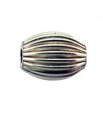 ABF-OC2 = Corrugated Oval Bead Gold Filled 4 x 6.7mm (Pkg of 5)