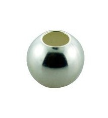 ABSF-06 = Seamless Bead Silver Filled 6.0mm Polished Large Hole (Pkg of 10)