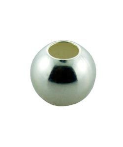 ABSF-06 = Seamless Bead Silver Filled 6.0mm Polished Large Hole (Pkg of 10)