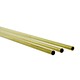 BRT02 = ROUND TUBE BRASS .014'' WALL 12'' LONG 3/32'' OD card of 3pcs