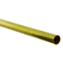 BRT05 = ROUND TUBE BRASS .014'' WALL 12'' LONG 3/16'' OD