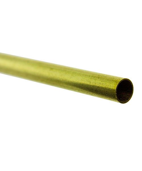 BRT07 = ROUND TUBE BRASS .014'' WALL 12'' LONG 1/4'' OD