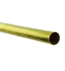 BRT08 = ROUND TUBE BRASS .014'' WALL 12'' LONG 9/32'' OD