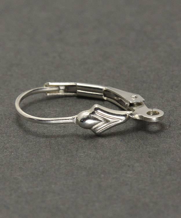 428S-03 = Leverback Sterling Silver with Tulip & Ring (Pkg of 6)