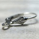 428S-03 = Leverback Sterling Silver with Tulip & Ring (Pkg of 6)
