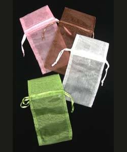 DBX1293M = Organza Drawstring Pouches Assorted Colors 3''x4'' (Dozen)