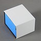 DBX4050 = Deluxe Magnetic Blue/Black Ring Box 1-7/8'' x 2-1/4'' x 1-1/2'' (Each)