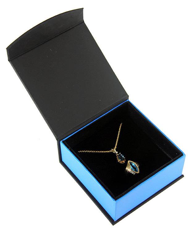 DBX4051 = Deluxe Magnetic Blue/Black Combination Box 3-3/8'' x 3-3/8'' x 1-3/8'' (Each)
