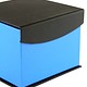 DBX4052 = Deluxe Magnetic Blue/Black Watch Box 4'' x 4'' x 2-1/4'' (Each)