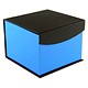 DBX4052 = Deluxe Magnetic Blue/Black Watch Box 4'' x 4'' x 2-1/4'' (Each)