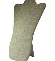 DCH3673 = Burlap Necklace Easel Display 8-7/8''W x 13-3/8''H