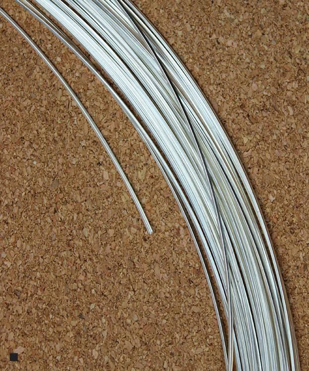 SSW20 = Square Sterling Wire 0.8mm 20ga Dead Soft (5ft coil)
