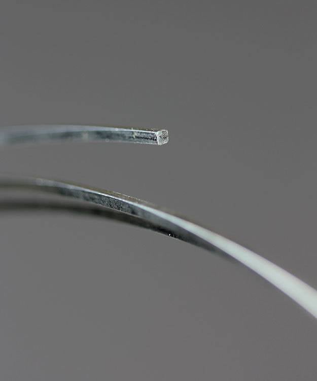 SSW16 = Square Sterling Wire 1.3mm 16ga Dead Soft (Sold per foot)