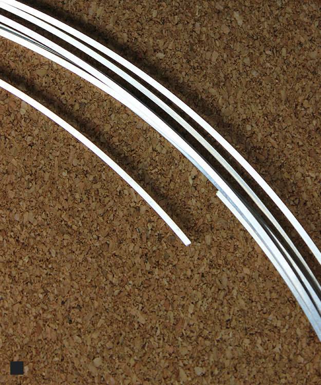 SSW16 = Square Sterling Wire 1.3mm 16ga Dead Soft (Sold per foot)