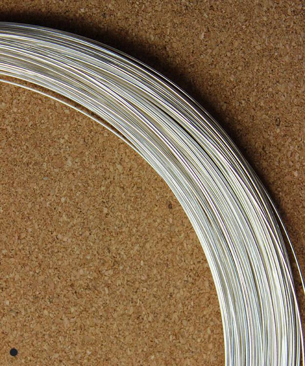 SRW20 = Round Sterling Wire 20ga (0.8mm)  Dead Soft (Sold per foot)