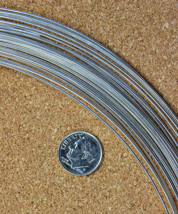 SRW18 = Round Sterling Wire 18ga (1.0mm) Dead Soft (Sold per foot)