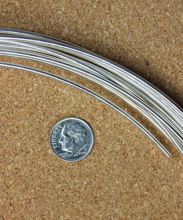 SRW12 = Round Sterling Wire 12ga (2.0mm) Dead Soft (Sold per foot)