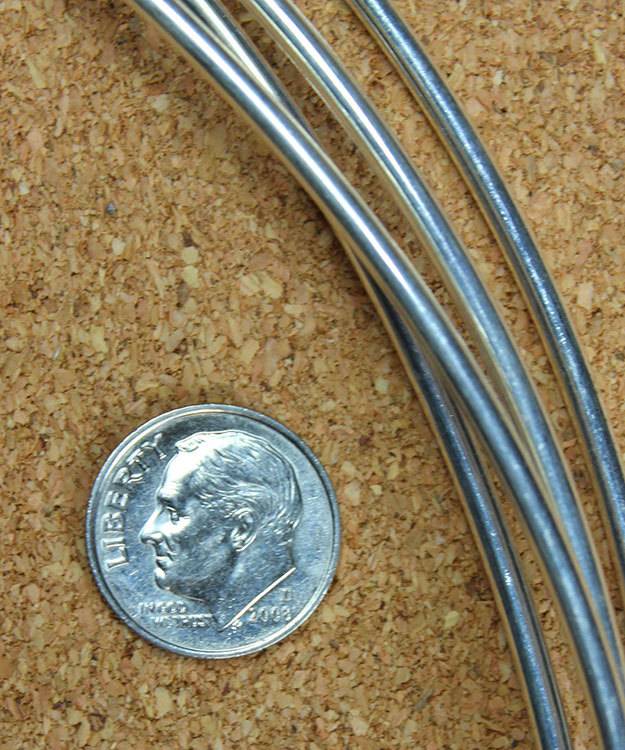 SRW10 = Round Sterling Wire 10ga (2.6mm) Dead Soft (Sold per foot)