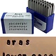 Eurotool PN996 = Letter Punch Set 2mm ARAS LOWER CASE 27pcs