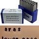 PN996 = Letter Punch Set 2mm ARAS LOWER CASE 27pcs