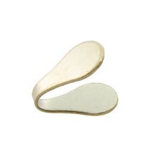 500-24 = Flat Chain End 4mm Wide 10K Gold