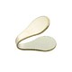 500-24 = Flat Chain End 4mm Wide 10K Gold
