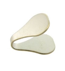 500-6 = Flat Chain End 6mm Wide 14K Gold