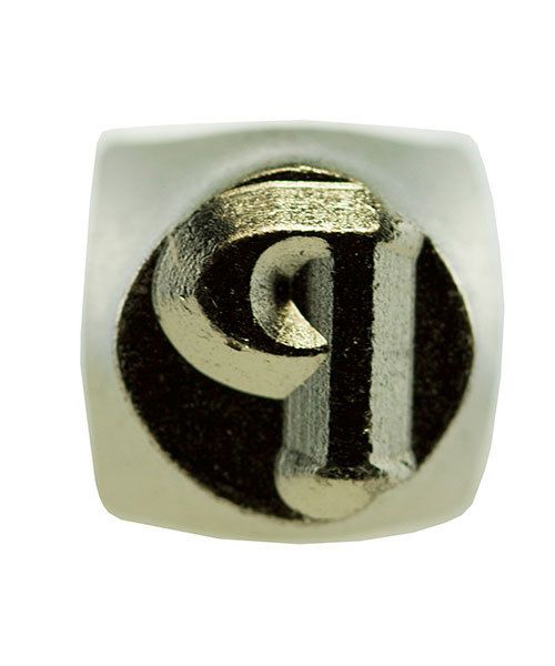 PN6498 = ImpressArt Design Stamp - Greek letter RHO 6mm