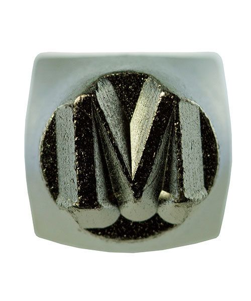 PN6493 = ImpressArt Design Stamp - Greek letter MU 6mm