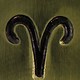 PN6456 = ImpressArt Design Stamp - aries zodiac sign 6mm