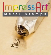 PN6399 = ImpressArt Design Stamp - baby girl - stick figure 6mm