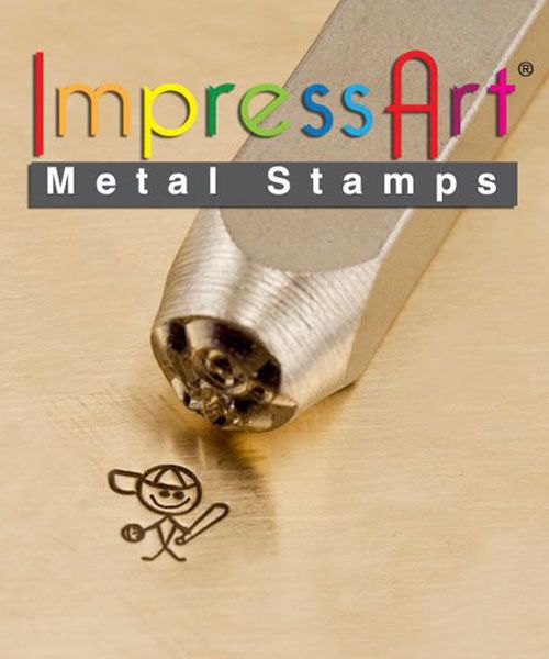 PN6395 = ImpressArt Design Stamp - ''mikey'' - stick figure 6mm