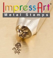 PN6393 = ImpressArt Design Stamp - grandma - stick figure 7mm