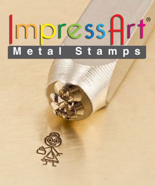 PN6393 = ImpressArt Design Stamp - grandma - stick figure 7mm